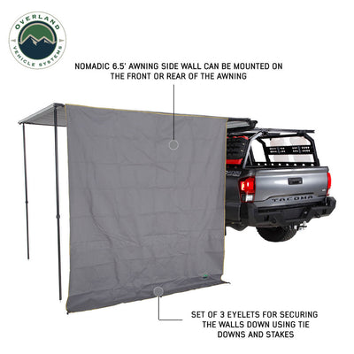 Overland Vehicle Systems Nomadic 6.5’ Awning Side Shade Wall