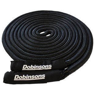 Dobinsons Black 30' Long Kinetic Recovery Rope 8,600 KGS