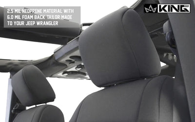 Jeep wrangler seat cover black