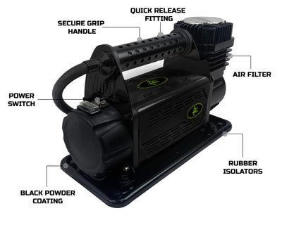 Up Down Air EGOI Air Compressor System 5.6 CFM With Storage Bag, Hose & Attachments Universal