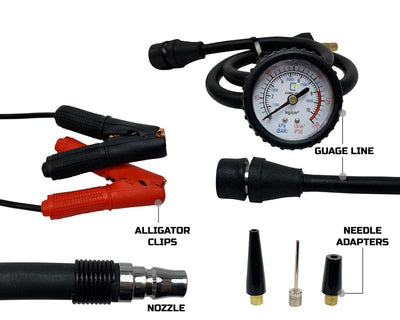 Up Down Air EGOI Air Compressor System 5.6 CFM With Storage Bag, Hose & Attachments Universal