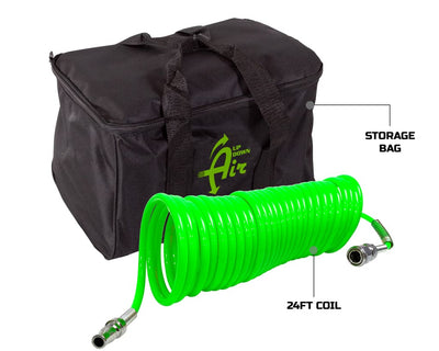 Up Down Air EGOI Air Compressor System 5.6 CFM With Storage Bag, Hose & Attachments Universal