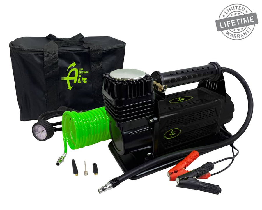 Up Down Air EGOI Air Compressor System 5.6 CFM With Storage Bag, Hose & Attachments Universal