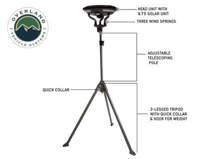 Overland Vehicle Systems Wild Land Camping Gear - UFO Solar Light  Pods & Speaker