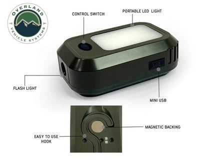 Overland Vehicle Systems Wild Land Camping Gear - UFO Solar Light  Pods & Speaker