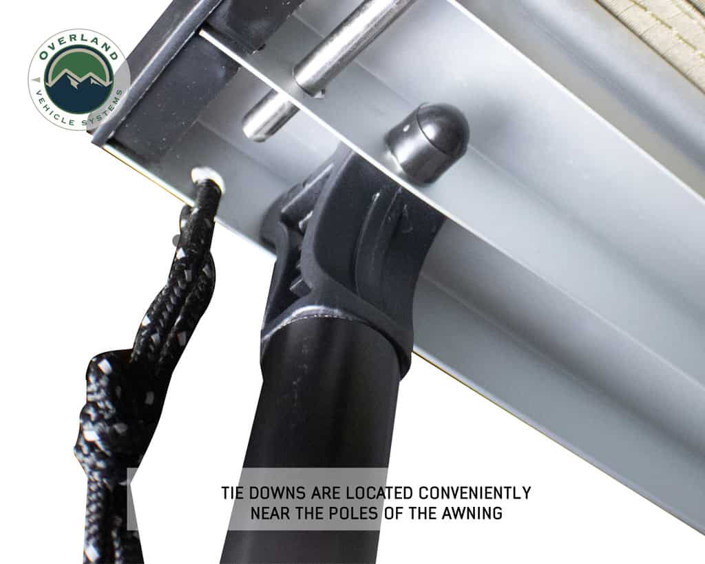 Overland Vehicle Systems Nomadic Awning 1.3 - 4.5' With Black Cover