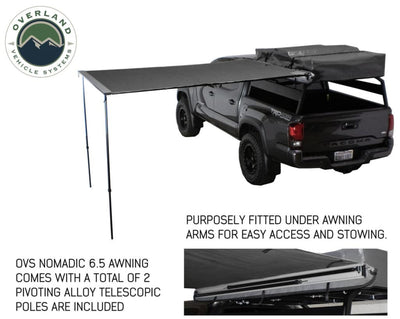 Overland Vehicle Systems Nomadic Awning 2.5 - 8.0' With Black Cover