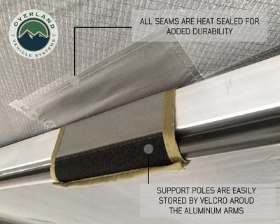 Overland Vehicle Systems Nomadic Awning 270 Awning & Wall 1, 2, & 3, Mounting Brackets Driverside