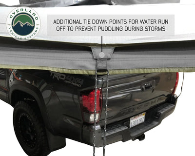 Overland Vehicle Systems Nomadic Awning 270 Driver Side Dark Gray Cover With Black Cover Universal