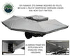 Overland Vehicle Systems Nomadic Awning 270 Dark Gray Cover With Black Transit Cover Driver Side & Brackets