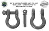 Overland Vehicle Systems Recovery Shackle 3/4" 4.75 Ton Gray