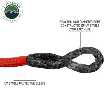 Overland Vehicle Systems 23” 5/8” Soft Recovery Shackle With A Breaking Strength of 44,000 lbs.