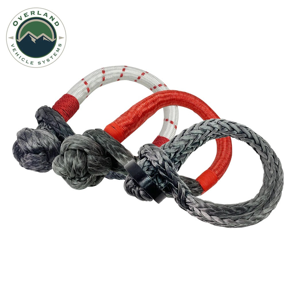Overland Vehicle Systems Soft Shackle 7/16" 41,000 lb. With Loop & Abrasive Sleeve 23" With Storage Bag