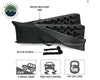 Overland Vehicle Systems Recovery Ramp With Pull Strap and Storage Bag Gray/Black Universal