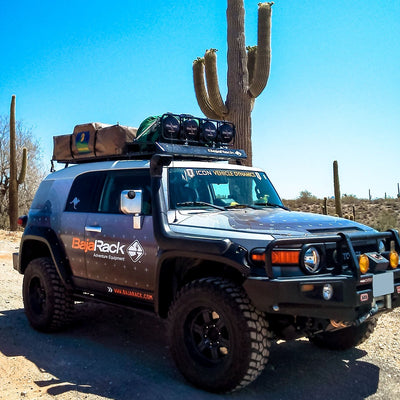 Baja Rack EXPedition FJ Cruiser Roof Rack 20” front basket and rear flat section 2007-2017