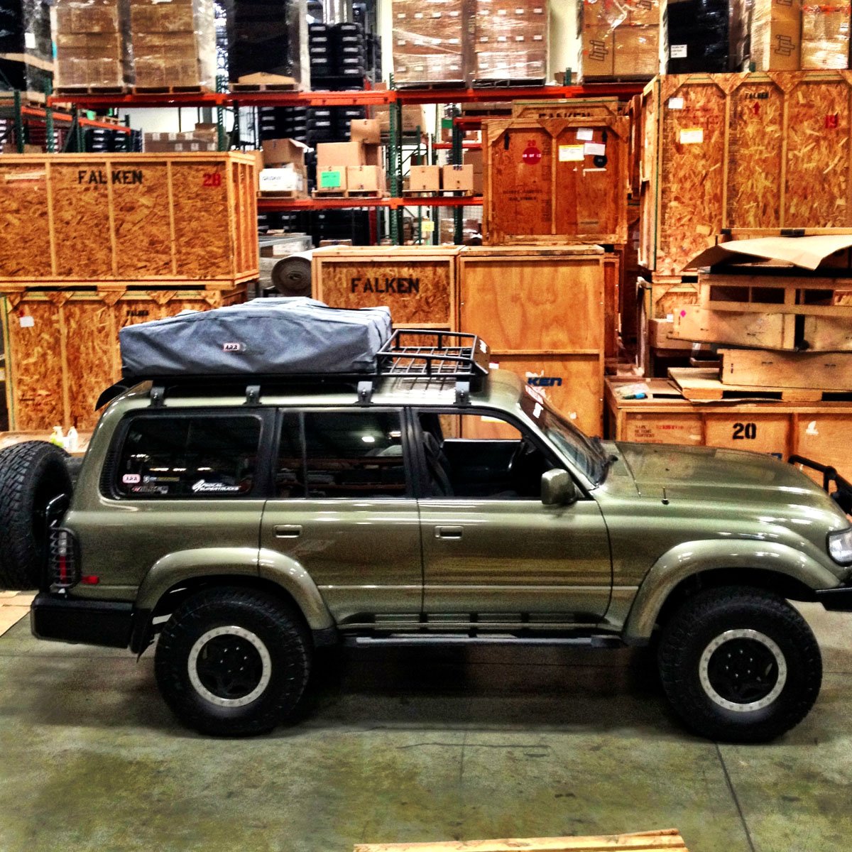 Baja Rack Land Cruiser 80 EXPedition Rack (20" front basket and rear flat section) (1990-1997)