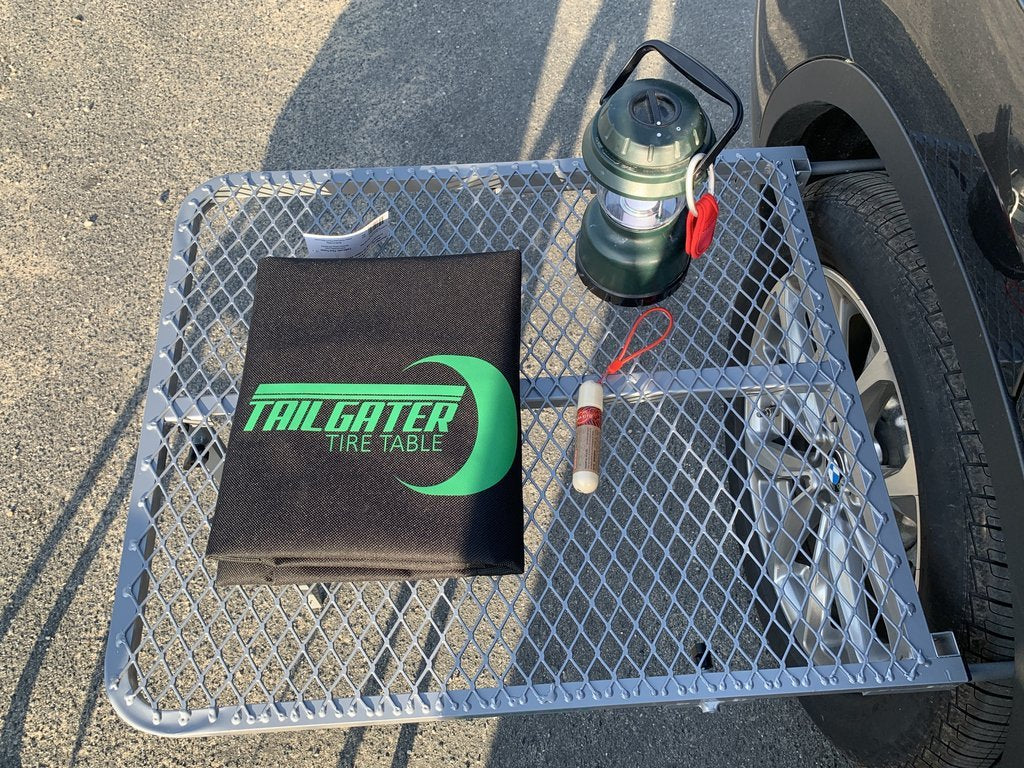 TailGater Tire Table Aluminum Large