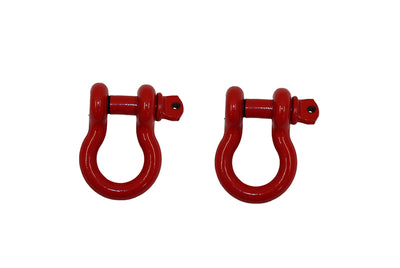 Fishbone Offroad 3/4" D-Ring Set Red