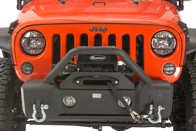 Fishbone Offroad Front Stubby Winch Bumper with Tube Guard