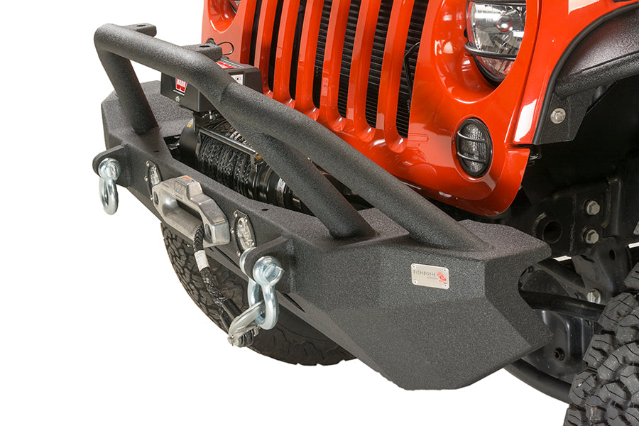 Fishbone Offroad Front Full Width Winch Bumper with LED's
