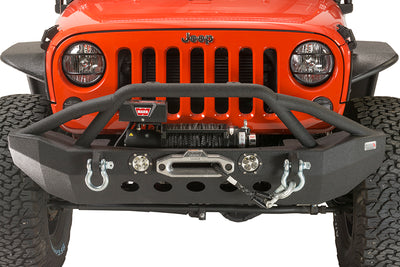 Fishbone Offroad Front Full Width Winch Bumper with LED's