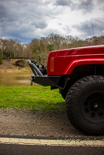 Fishbone Offroad Bullhead Front Winch Bumper with Grille Guard