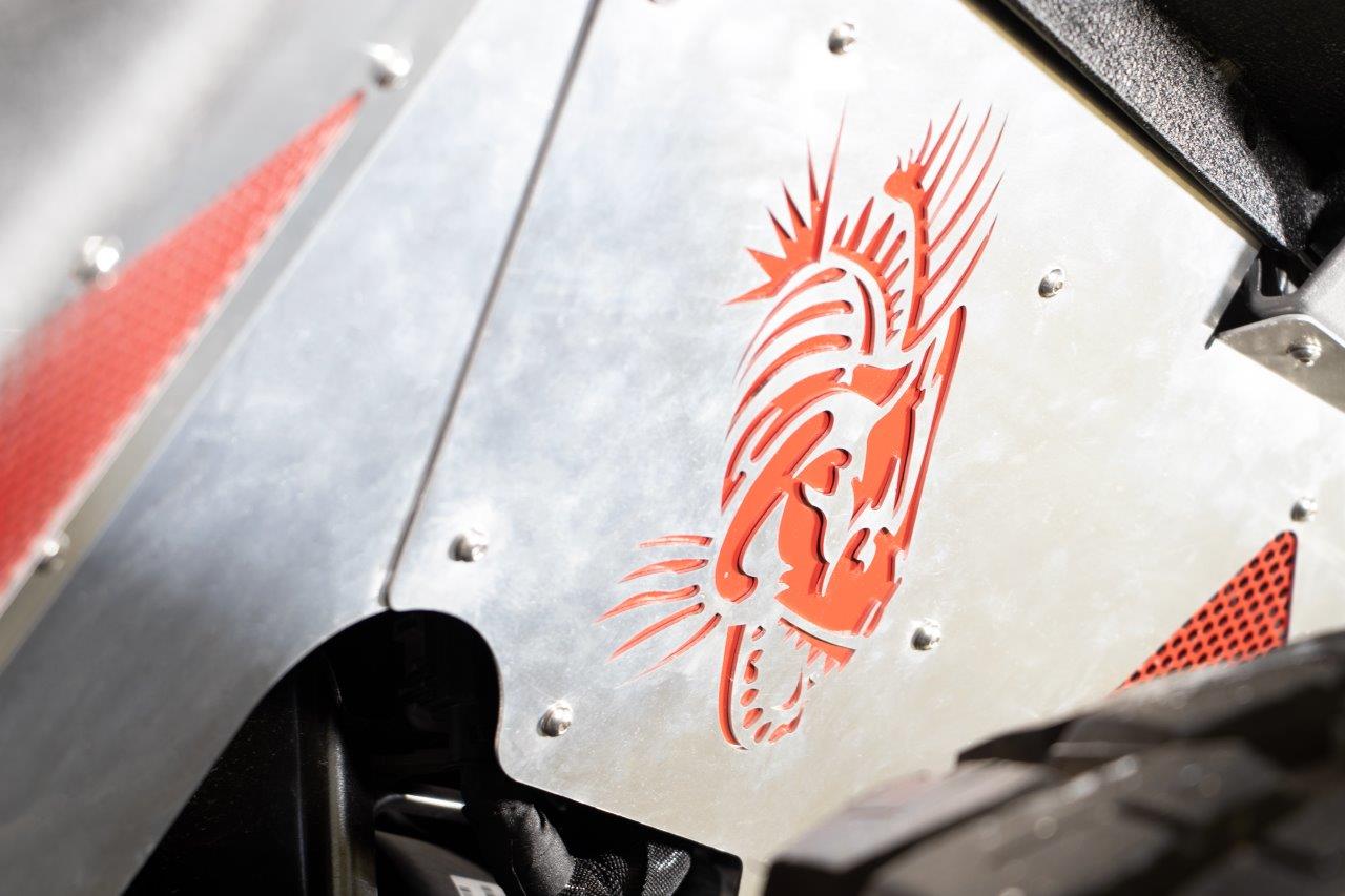 Fishbone Offroad Front JL RAW Aluminum Inner Fenders - Legacy Model