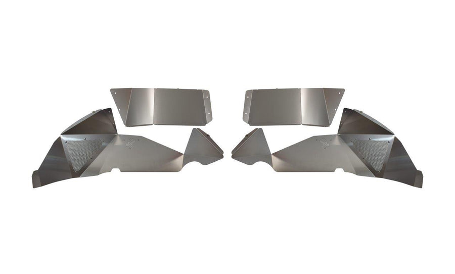 Fishbone Offroad Rear JL RAW Aluminum Inner Fenders - Legacy Model