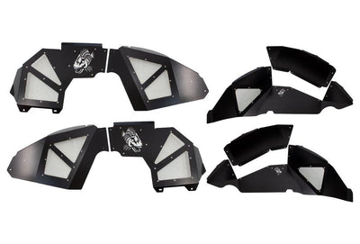 Fishbone Offroad JL Black Aluminum Inner Fenders - Legacy Model