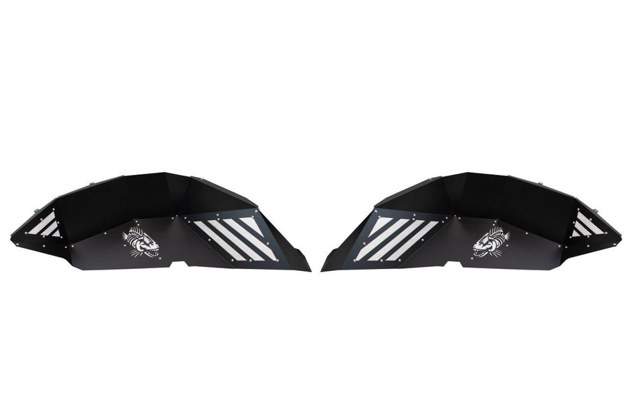 Fishbone Offroad Rear JL Black Aluminum Inner Fenders