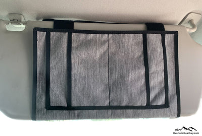 Overland Gear Guy Ford Transit visor organizer, no mirror