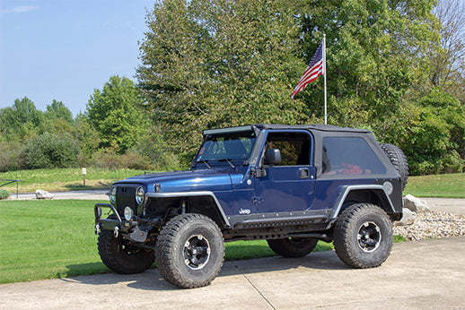 Fishbone Offroad LJ Rock Slider with Tube Step