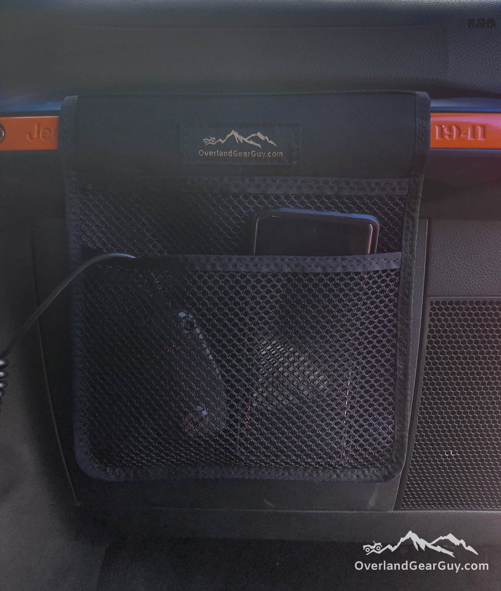 Overland Gear Guy Jeep Grab Handle Mesh Flat Pocket