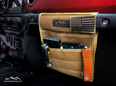 Overland Gear Guy Jeep Grab Handle Velcro Flat Pocket