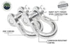Overland Vehicle Systems Recovery Shackle 3/4" 4.75 Ton Zinc