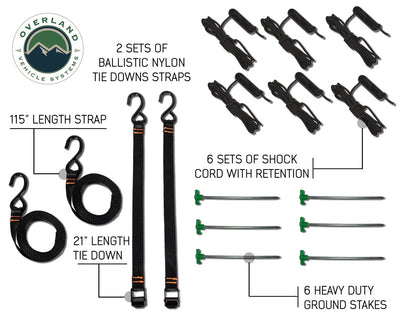 Overland Vehicle Systems Nomadic Awning 270 Awning & Wall 1, 2, & 3, Mounting Brackets Passenger Side