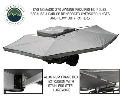 Overland Vehicle Systems Nomadic Awning 270 Awning & Wall 1, 2, & 3, Mounting Brackets Passenger Side