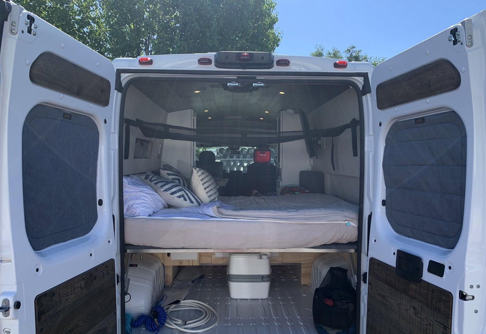 Overland Gear Guy Deluxe Insulated Magnetic Rear Door Window Covers - Promaster