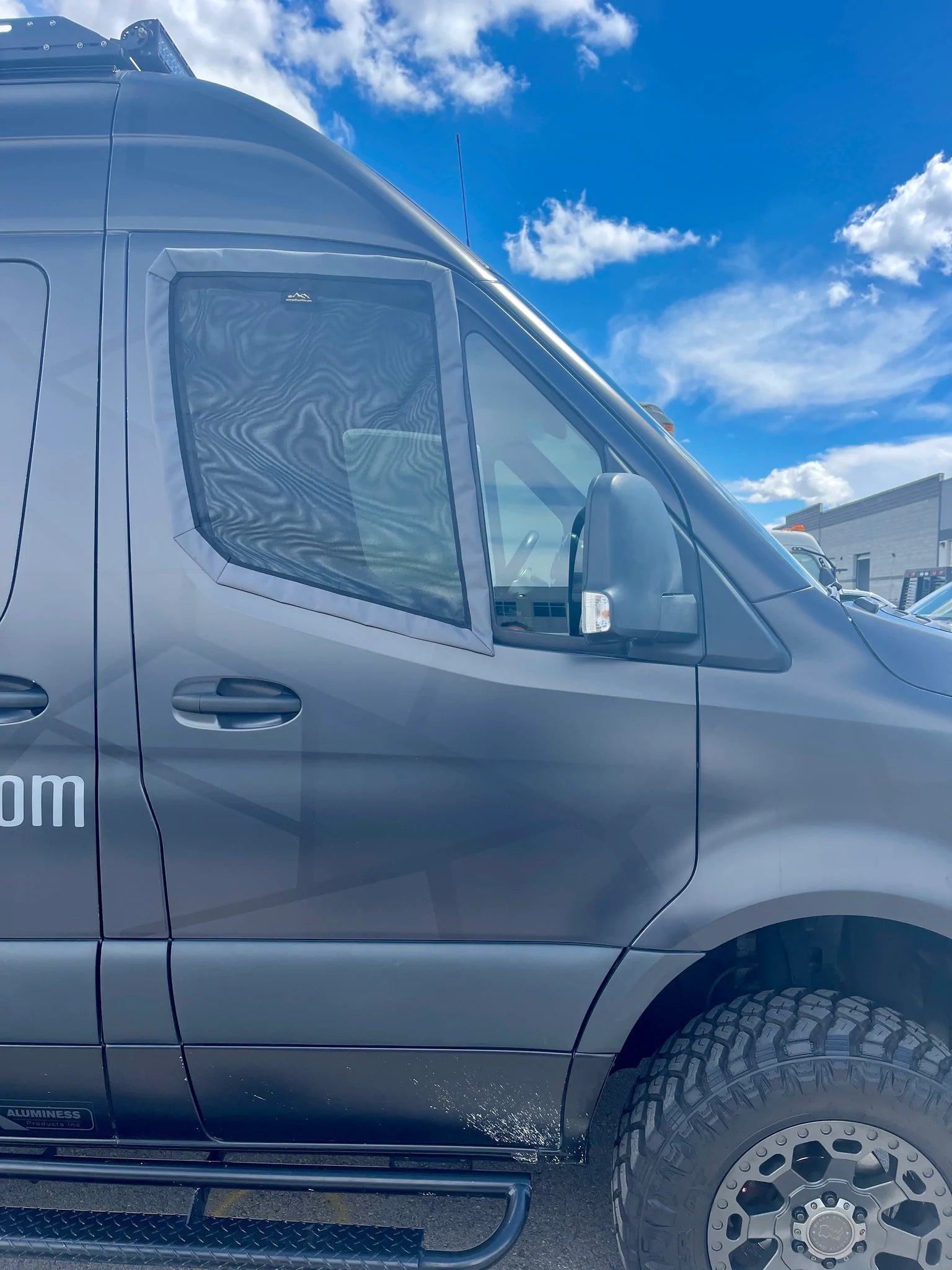 Overland Gear Guy Sprinter Van Front Driver / Passenger Window Mesh Bug Screen