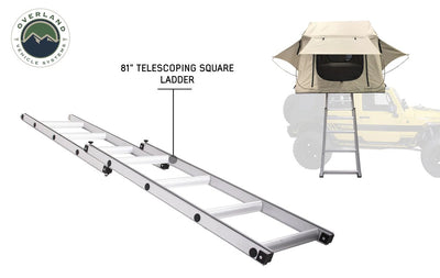 Overland Vehicle Systems TMBK 3 Person Roof Top Tent with Green Rain Fly