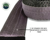 Overland Vehicle Systems Tow Strap 40,000 lb. 4" x 8' Gray with Black Ends & Storage Bag Universal