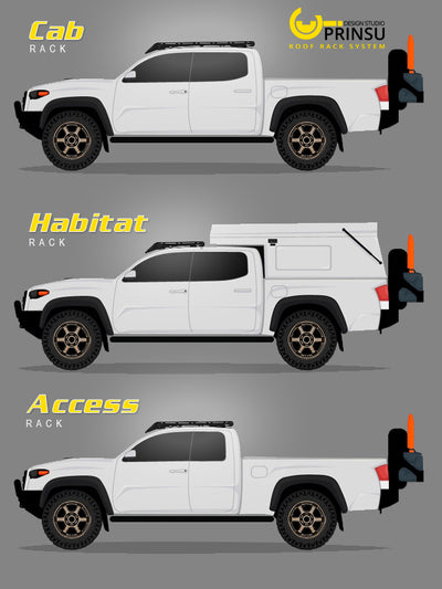 Prinsu 3rd Gen Toyota Tacoma Prinsu Habitat Rack 2005-2022
