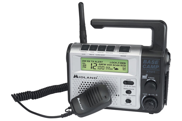 Midland Radio GMRS Base Camp Emergency Crank Radio