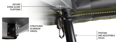 Overland Vehicle Systems Nomadic Awning 270 Awning & Wall 1, 2, & 3, Mounting Brackets Driverside