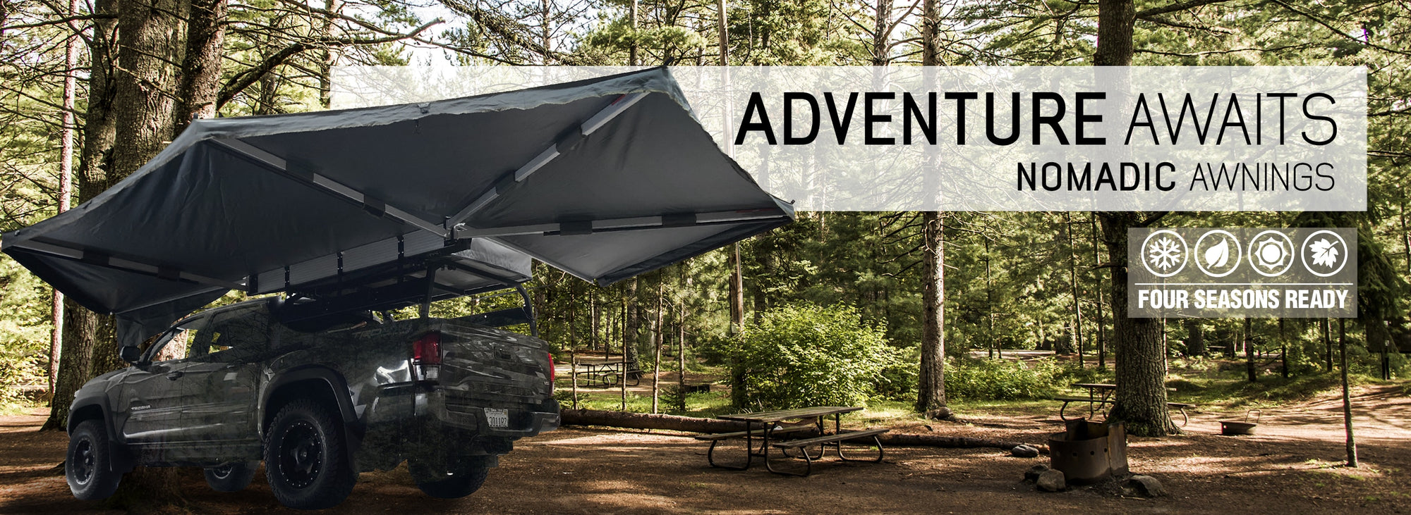 Overland Vehicle Systems Nomadic Awning 270 Awning & Wall 1, 2, & 3, Mounting Brackets Passenger Side