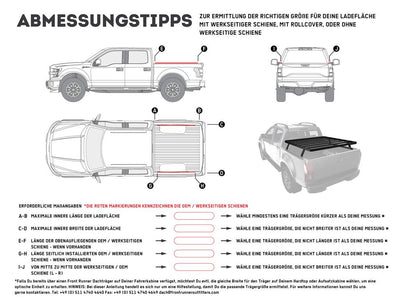 Front Runner Pickup Truck Slimline II Load Bed Rack Kit / 1165(W) x 1358(L)
