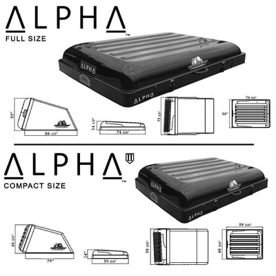 Tuff Stuff ALPHA Hard Top Side Open Tent, Gray, 4 Person