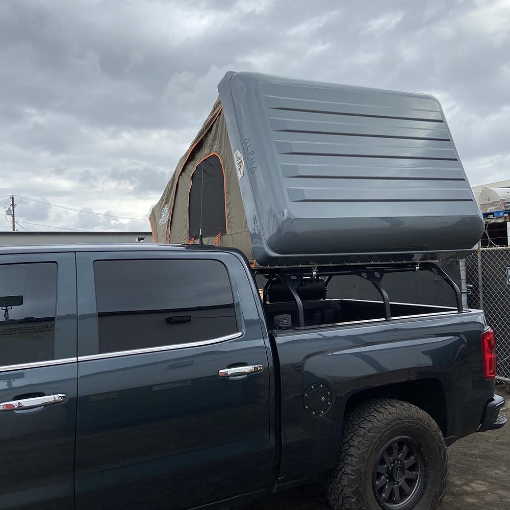 Tuff Stuff ALPHA Hard Top Side Open Tent, Gray, 4 Person