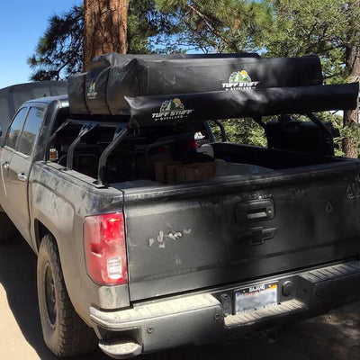 Tuff Stuff Roof Top Tent Truck Bed Rack, Adjustable, Powder Coated 51"